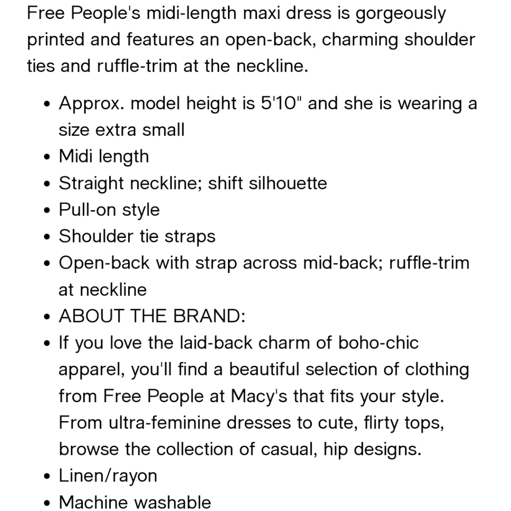 Free People Revolve Beach Party Midi Sun Dress 2 Sundress - Picture 11 of 11